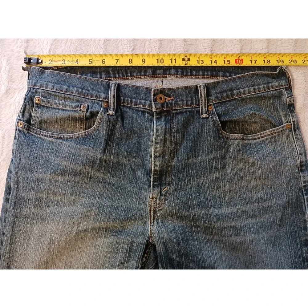 Levis 559 Jeans Relaxed Straight Dark Sand Wash Blue Denim Men's Size 38x30